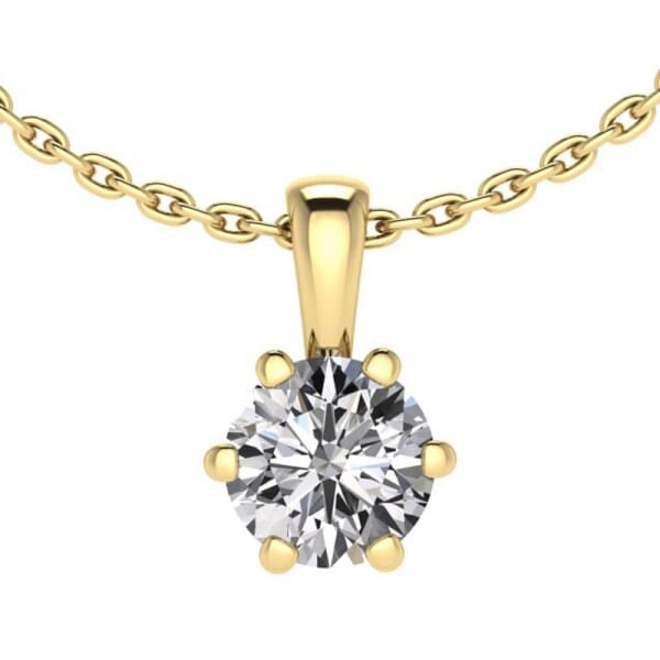 Diamant Anhänger 0,5 ct. 6er-Krappe
