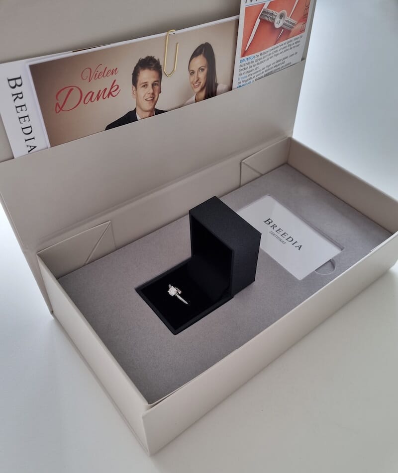 Verzending Verlovings Ring Box-2
