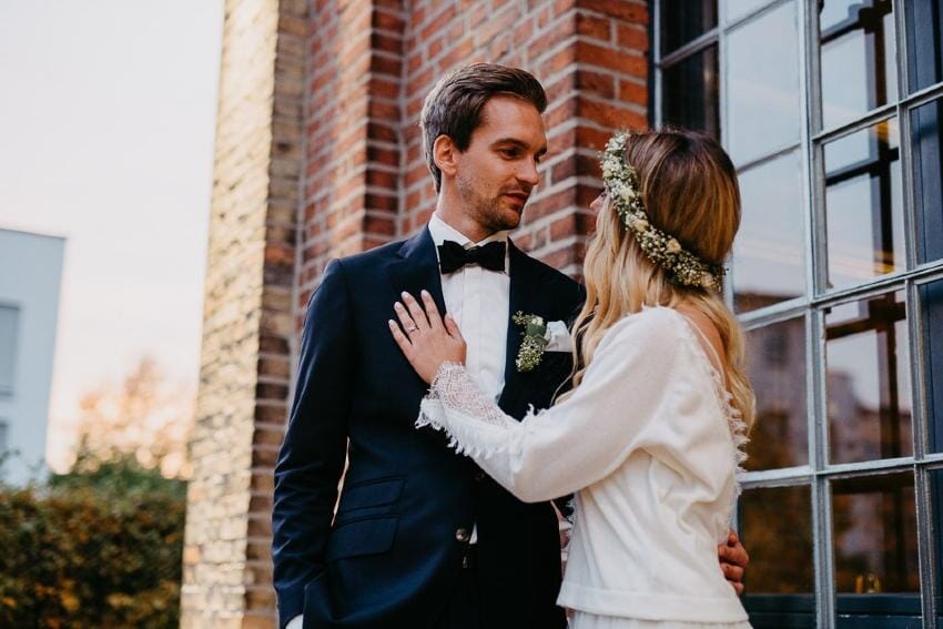 Brautpaar nach der Hochzeit 