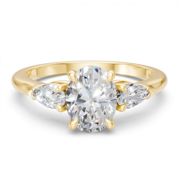 3Diamonds Oval 1,30 ct. Labor-Diamant