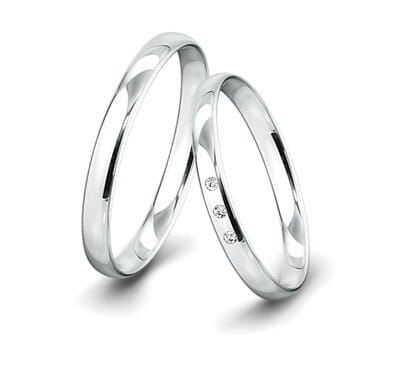 Trauringe-Weissgold-3mm-C-mit-3-Diamanten-001ct-poliert