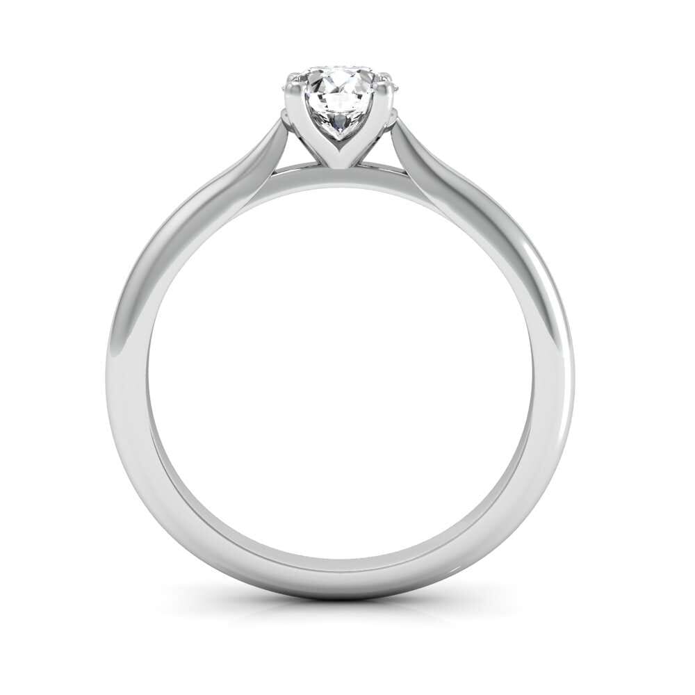 Trilani Verlovingsring 925/- Sterling zilver met briljantgeslepen
