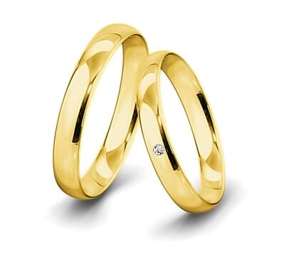 Trauringe-Gelbgold-4mm-C-mit-Diamant-0-015ct-poliert