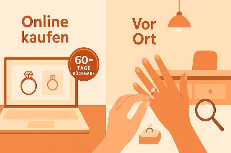 Verlobungsring: Online oder dort Ort kaufen